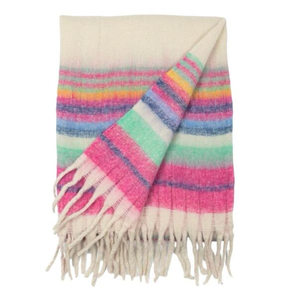 Free People Other - Free People Skye Striped Blanket NWT